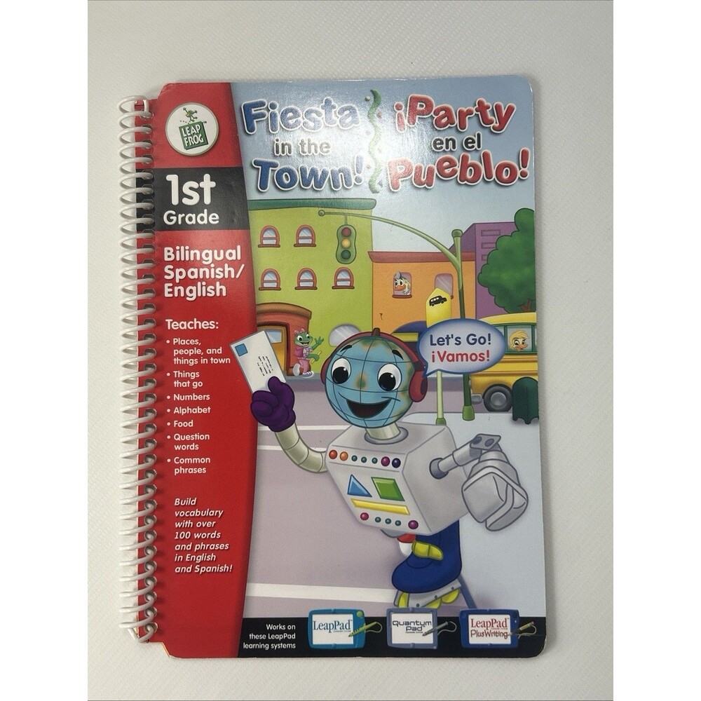 Leap Frog Leap Pad: Fiesta in the Town BOOK ONLY (bilingual - Eng/Span)